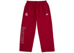 Supreme Umbro Rhinestone Track Pant Rood