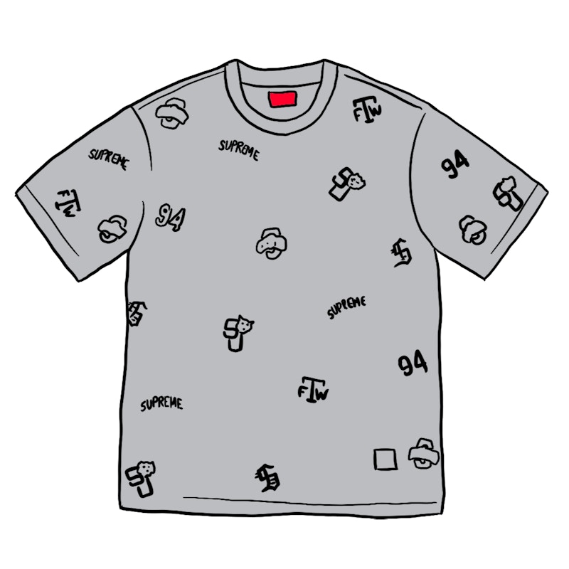 Supreme University S/S Top Heather Grijs