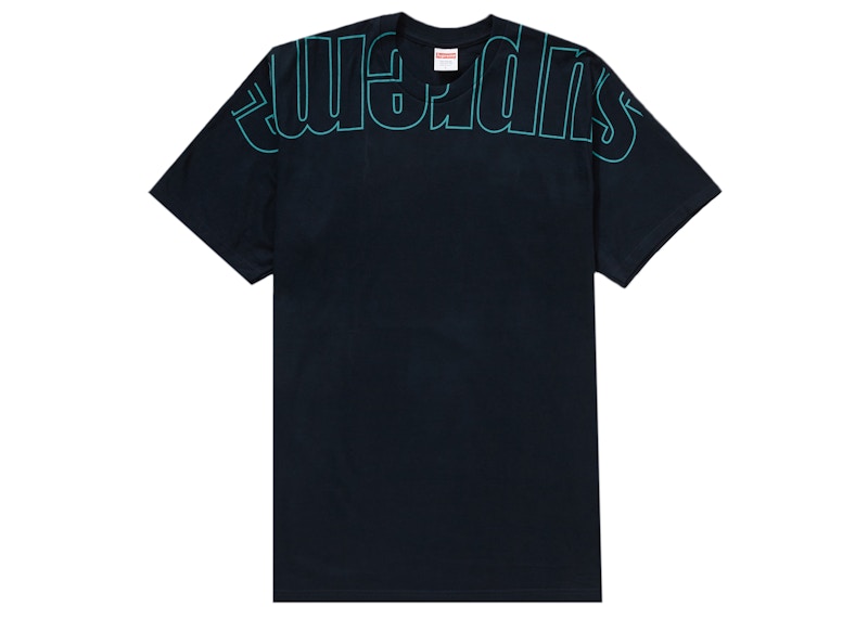 Supreme Upside Down Tee Blauw