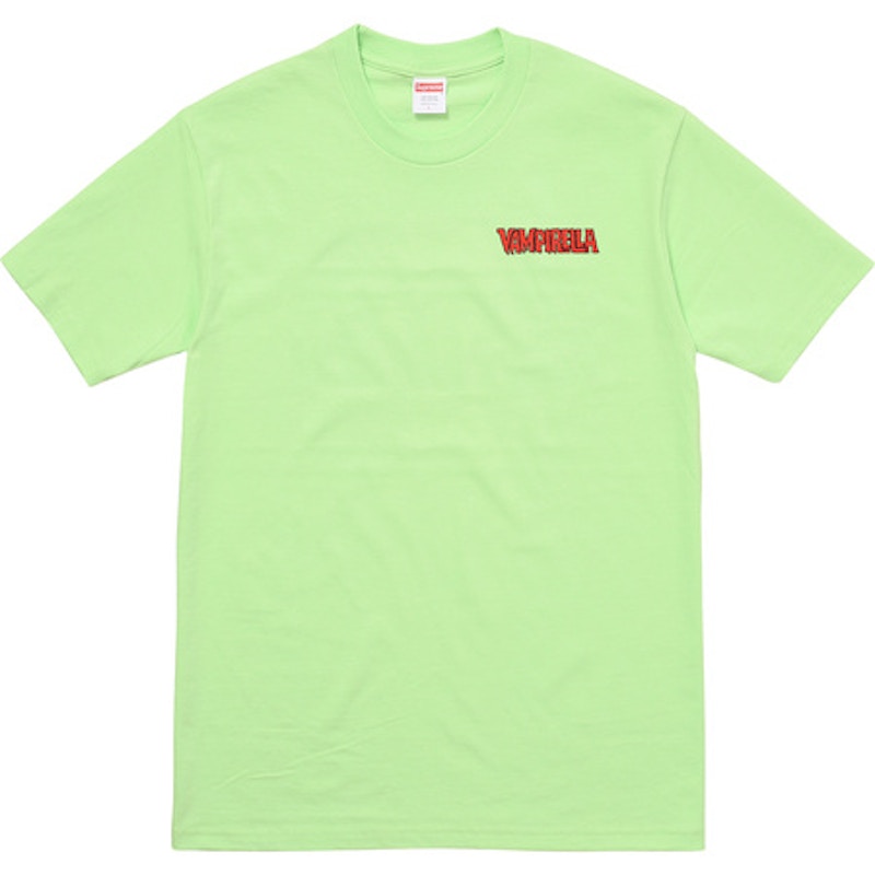 Supreme Vampirella Card Tee Light Groen
