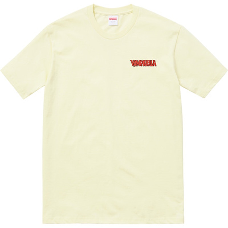 Supreme Vampirella Card Tee Pale Geel