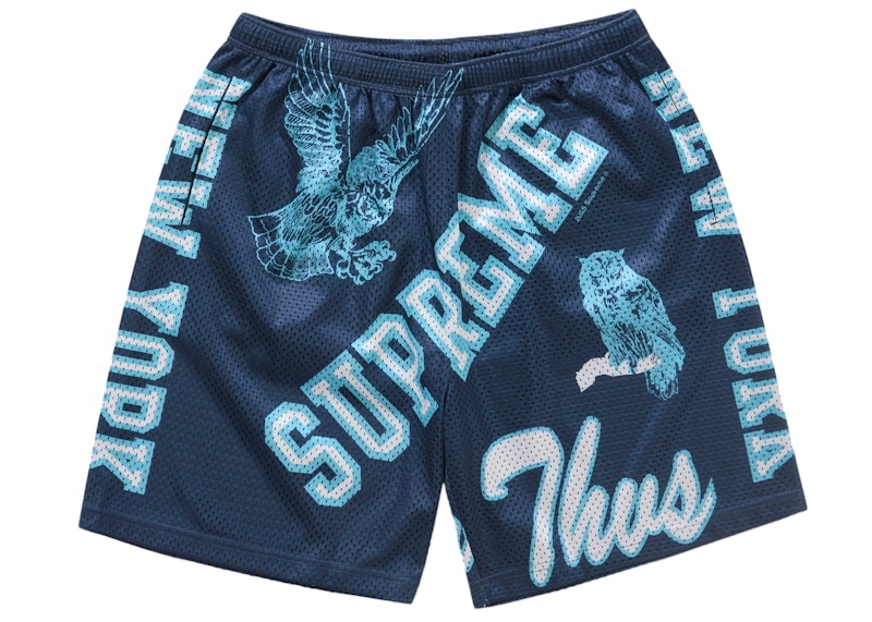 Supreme Varsity Mesh Short Blauw