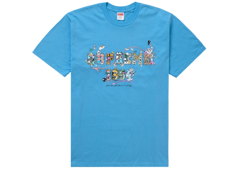 Supreme Varsity Tee Bright Blauw