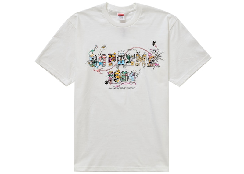 Supreme Varsity Tee Wit