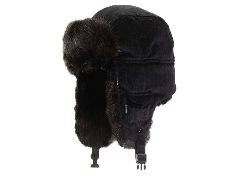 Supreme Velvet Pattern Trooper Zwart