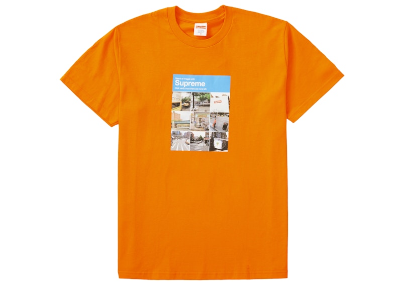Supreme Verify Tee Oranje
