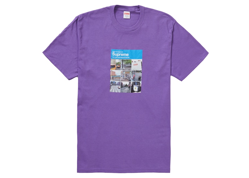 Supreme Verify Tee Paars