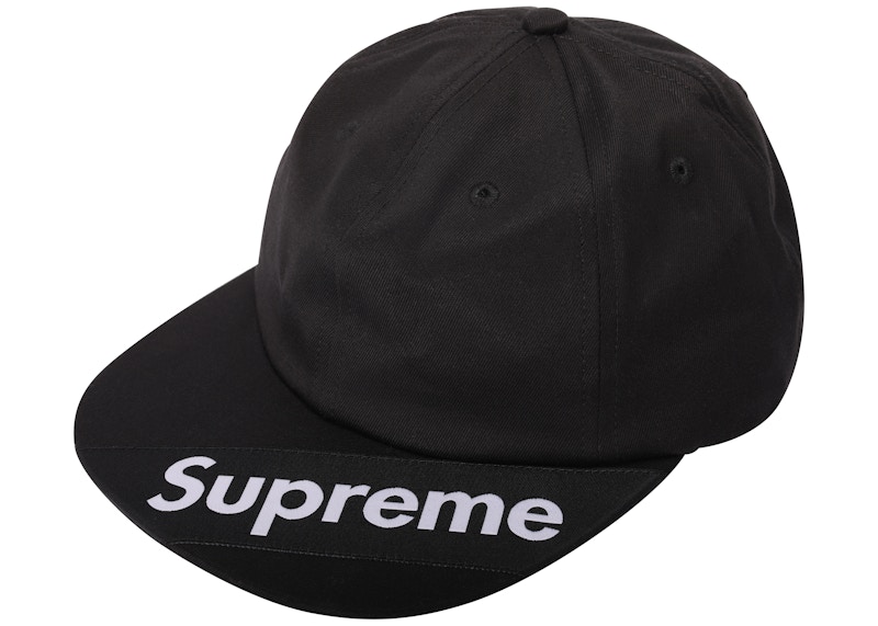 Supreme Visor Label 6-Panel Zwart