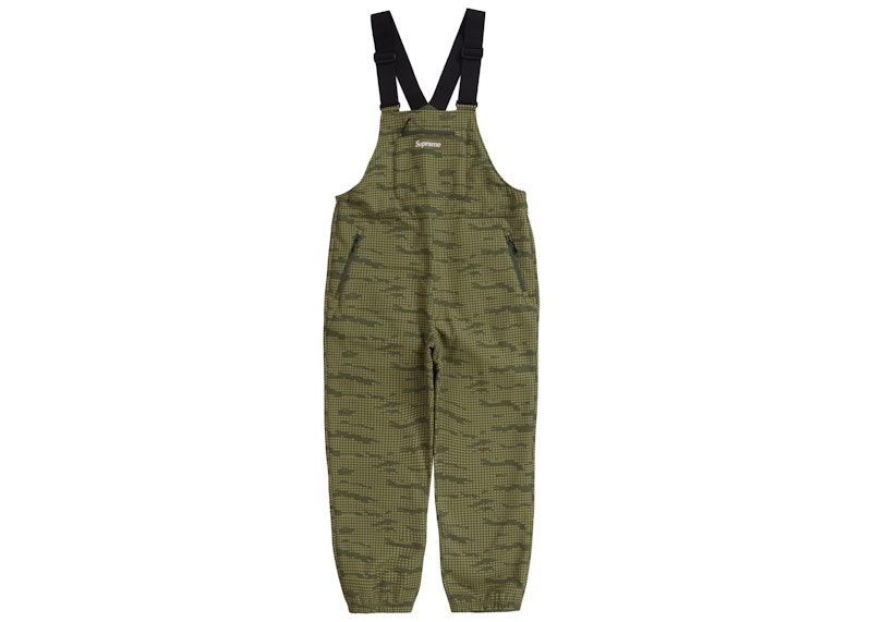 Supreme WINDSTOPPER Overalls Grid Camo Olijf
