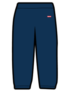 Supreme WINDSTOPPER Sweatpant Washed Marineblauw