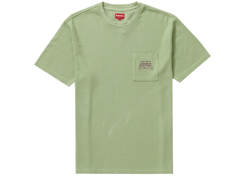 Supreme Waffle Pocket Tee Sage