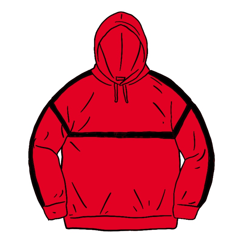 Supreme Warm Up Hooded Sweatshirt Rood