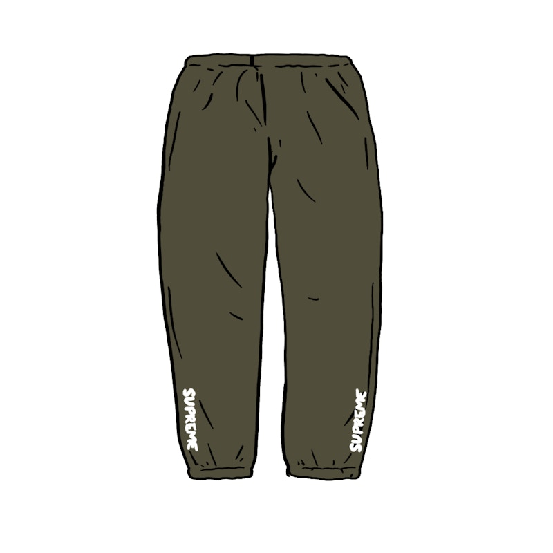Supreme Warm Up Pant Olijf