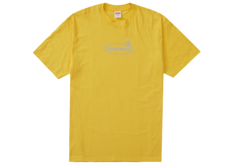 Supreme Warning Tee Geel