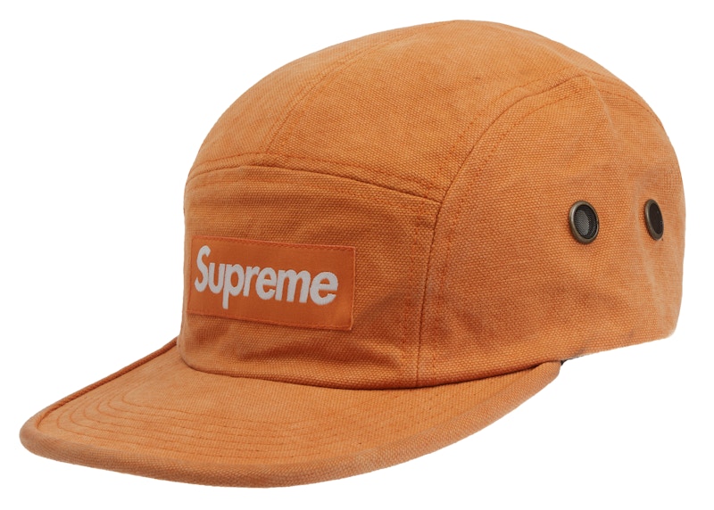 Supreme Washed Canvas Camp Cap Oranje