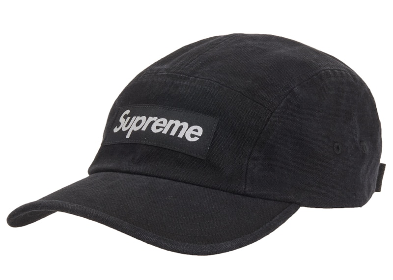 Supreme Washed Canvas Camp Cap Zwart