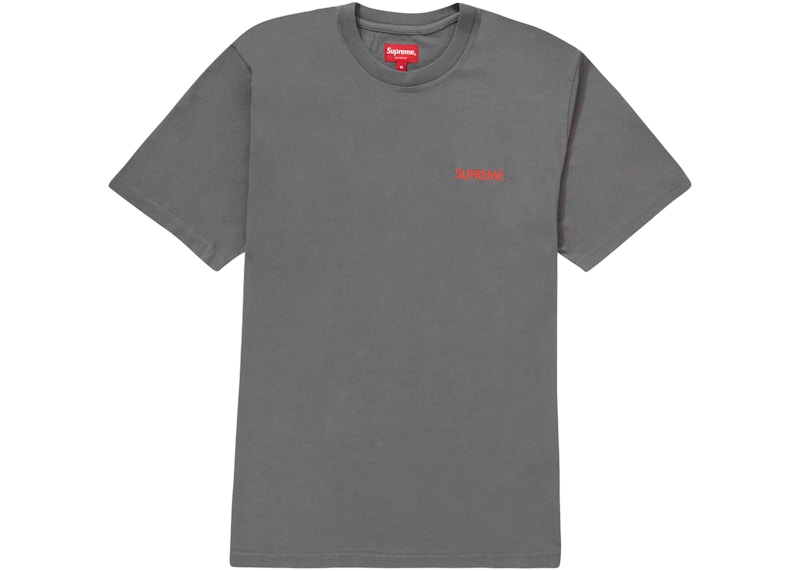 Supreme Washed Capital S/S Top Grijs