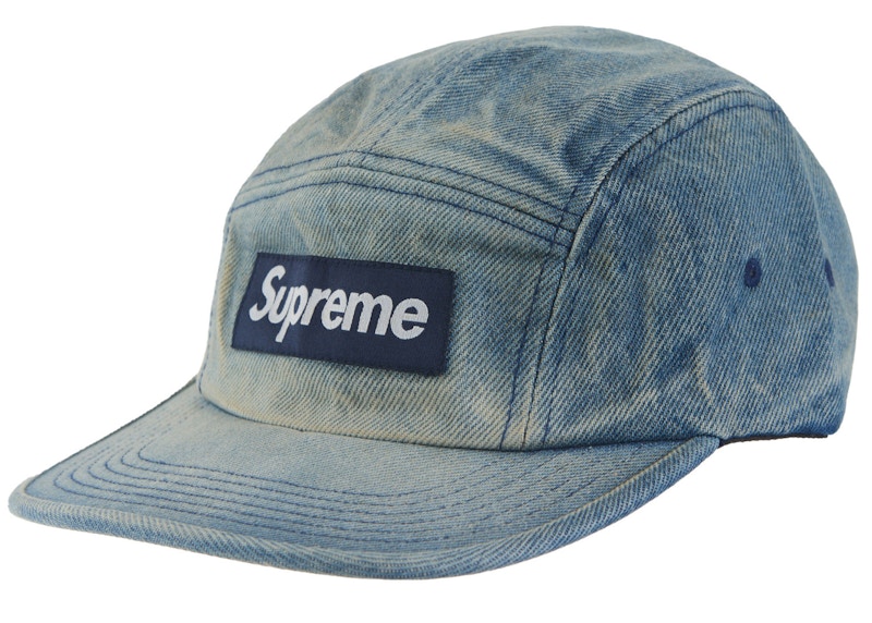 Supreme Washed Chino Twill Camp Cap Dirty Indigo