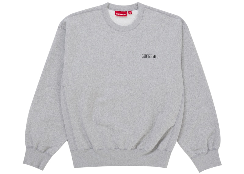Supreme Washed Crewneck Grijs