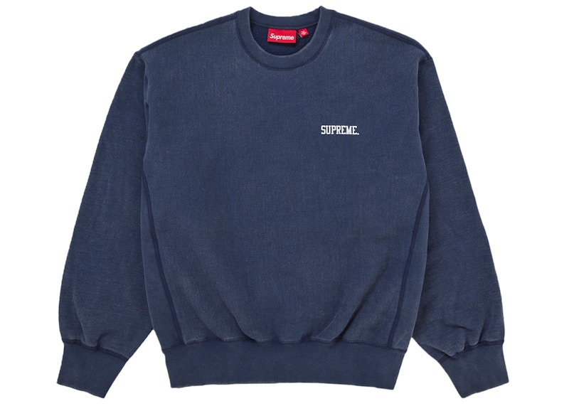 Supreme Washed Crewneck Blauw