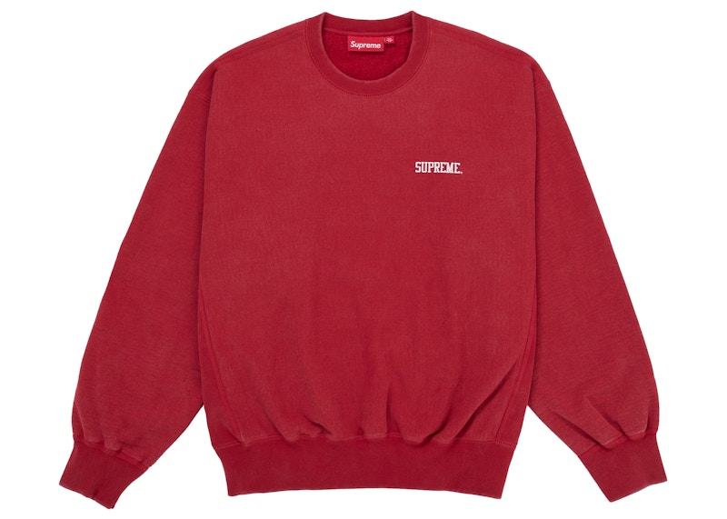 Supreme Washed Crewneck Rood
