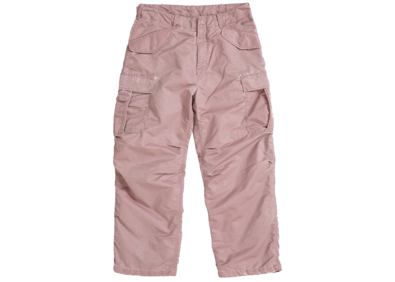 Supreme Washed Flight Satin Cargo Pant Dusty Roze