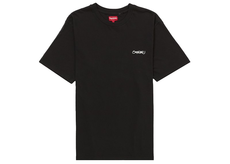 Supreme Washed Handstyle S/S Top Zwart
