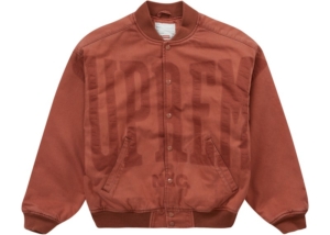 Supreme Washed Knockout Varsity Jacket Rust