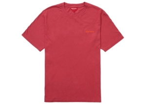 Supreme Washed S/S Tee Rood