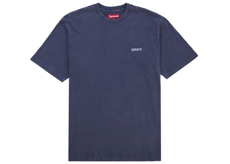 Supreme Washed S/S Top Blauw
