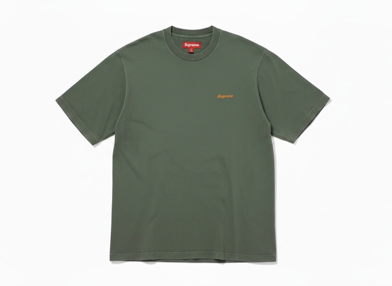 Supreme Washed S/S Top Groen