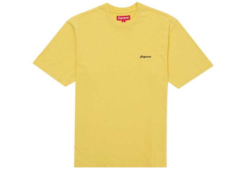 Supreme Washed S/S Top Geel