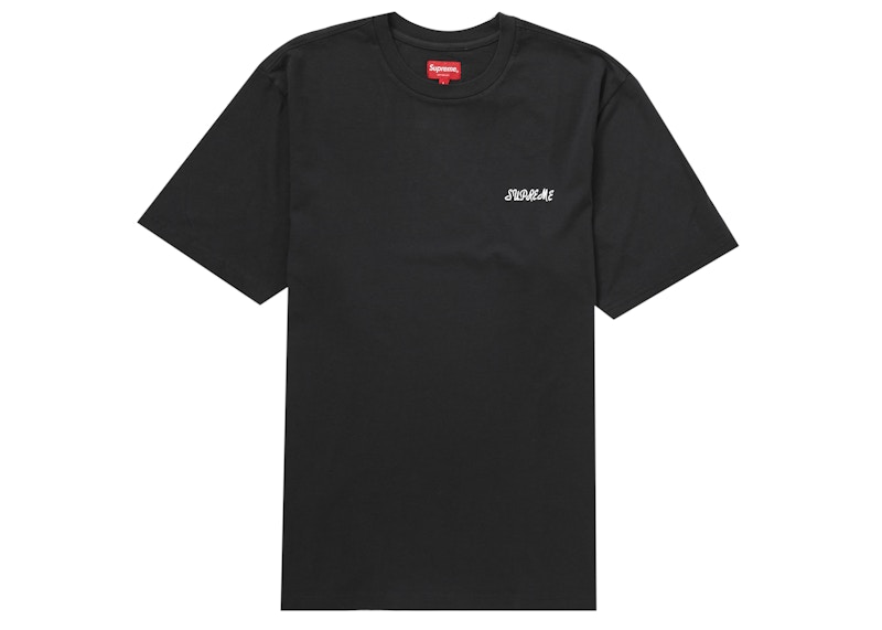 Supreme Washed Script S/S Top Zwart