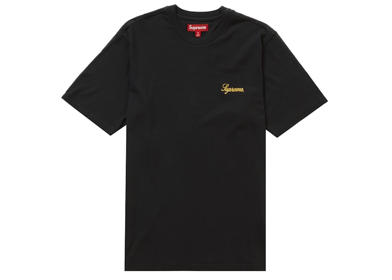 Supreme Washed Script S/S Top Zwart