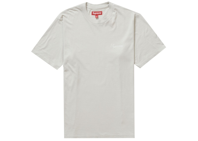 Supreme Washed Script S/S Top Grijs