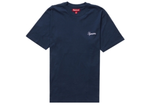 Supreme Washed Script Top Blauw
