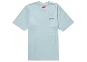 Supreme Washed Script S/S Top Light Blauw
