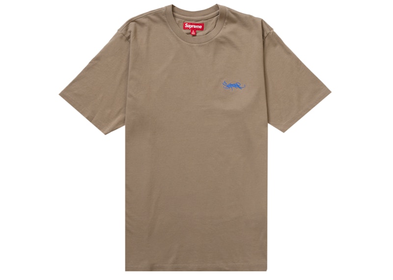 Supreme Washed Tag S/S Top Dusty Olijf
