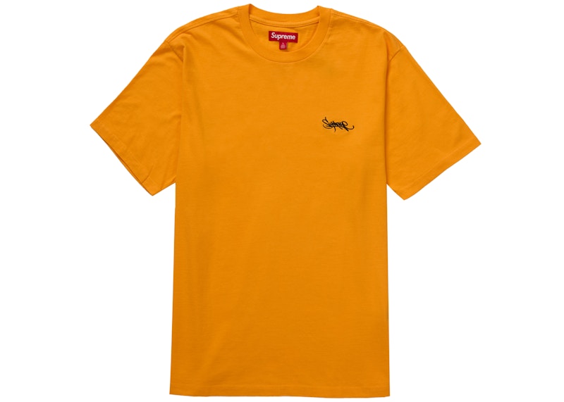 Supreme Washed Tag S/S Top Oranje