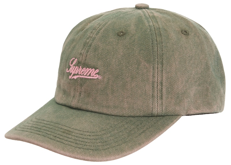 Supreme Washed Twill 6-Panel Groen