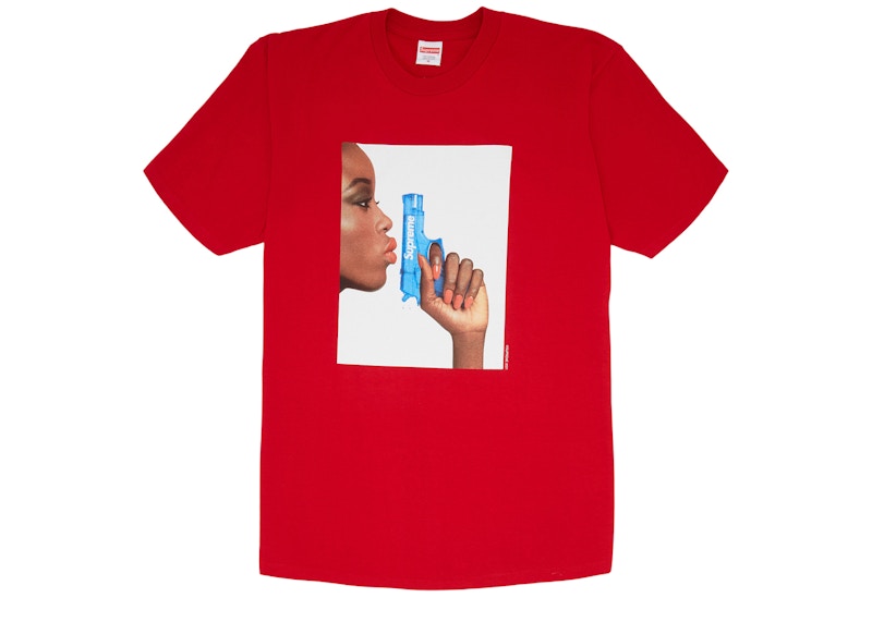 Supreme Water Pistol Tee Rood