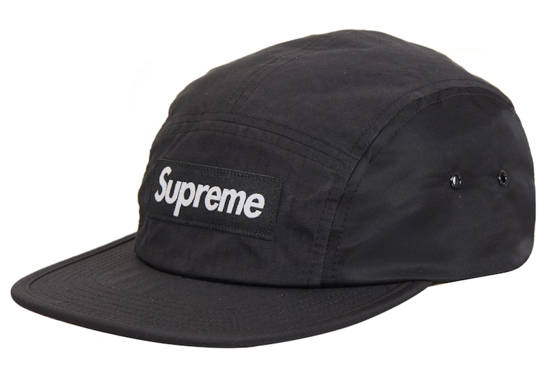 Supreme Waxed Ripstop Camp Cap Zwart