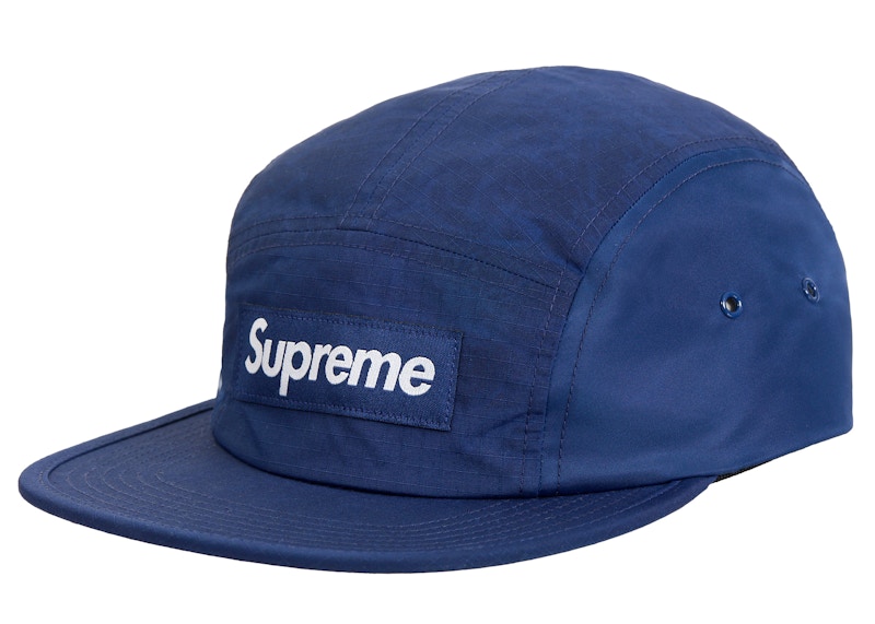 Supreme Waxed Ripstop Camp Cap Blauw