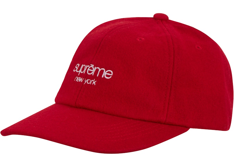 Supreme Waxed Wool 6-Panel Rood