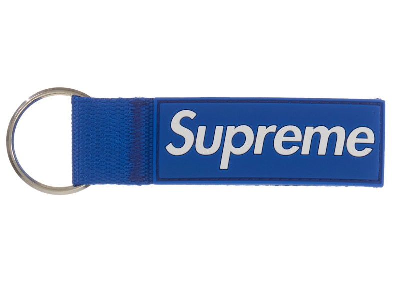 Supreme Webbing Keychain Blauw