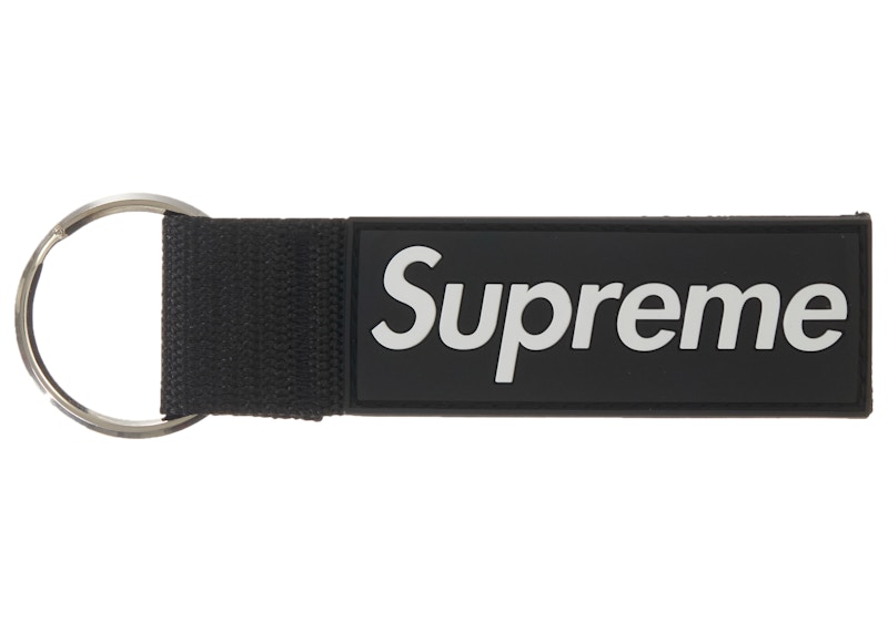Supreme Webbing Keychain Grijs
