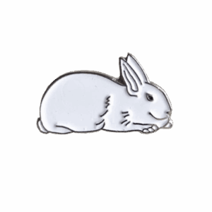 Supreme Rabbit Pin Zilver