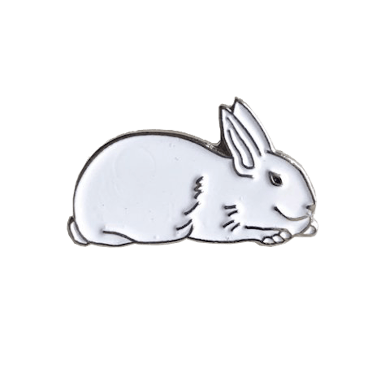 Supreme Rabbit Pin Zilver