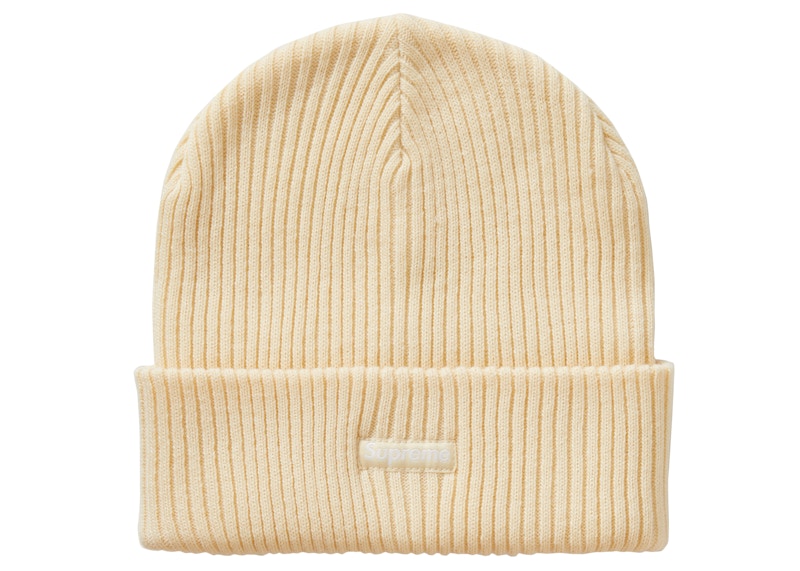 Supreme Wide Rib Beanie Natural