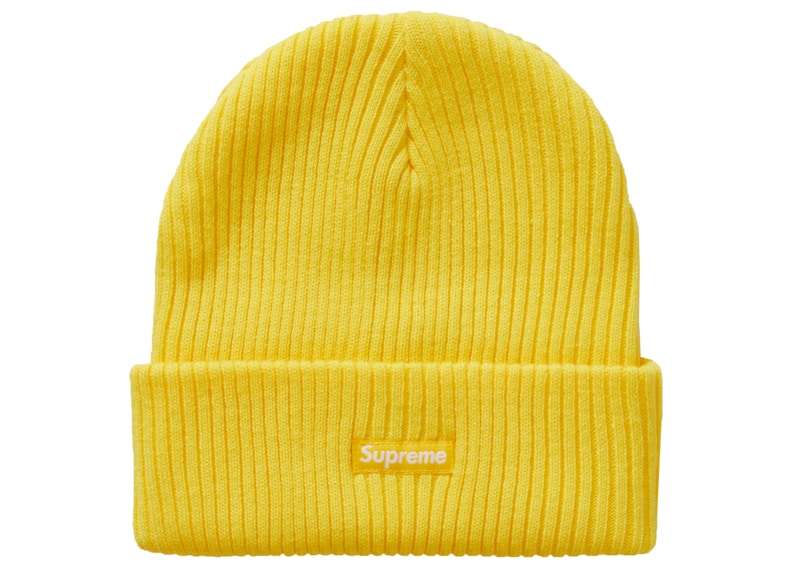 Supreme Wide Rib Beanie Geel
